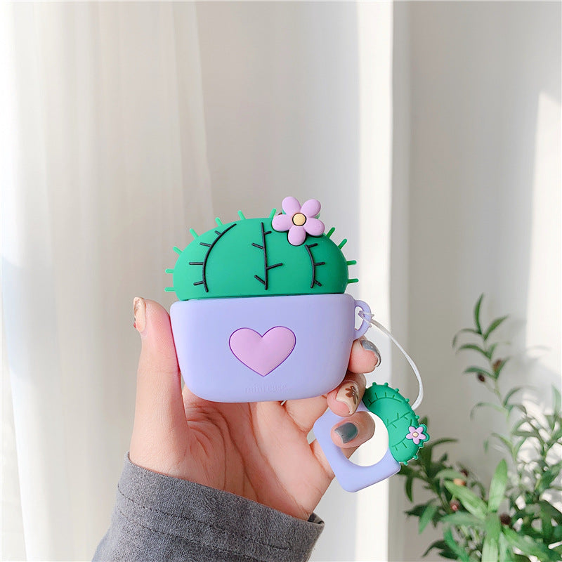 Cactus AirPods Case Cover - Silicone Protective Flip Case AirPods Cases & Covers - Tophatter Daily Deals