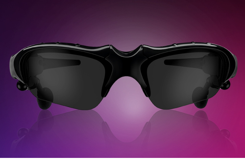 Black Music Stereo Bluetooth Glasses with Phone Wireless Earphones With Anti UV400 Polarizing Lens features 0 - Tophatter Daily Deals