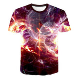 3D Digital Printing Burning Flame 3DT Shirt 0 - Tophatter Daily Deals