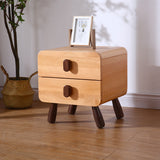 All Solid Wood Children's Bedside Table Modern Bedroom Storage 0 - Tophatter Daily Deals