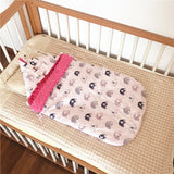 Baby Cotton Beanie Velvet Sleeping Bag Autumn And Winter Thickening Pink baby elephant 0 - Tophatter Daily Deals