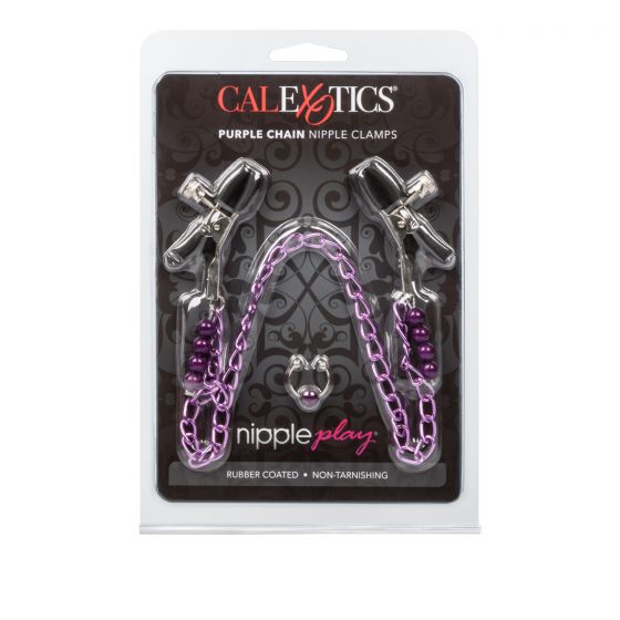 Nipple Play Purple Chain Nipple Clamps Nipple Clamps - Tophatter Daily Deals