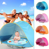 Baby Beach Tent Portable Shade Pool UV Protection Sun Shelter For Infant Outdoor Toys Child Swimming Pool Play House Tent Toys 0 - Tophatter Daily Deals