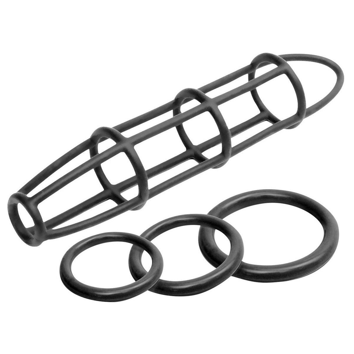 Fetish Fantasy Elite Cockcage and Ring Set Cock Ring - Tophatter Daily Deals