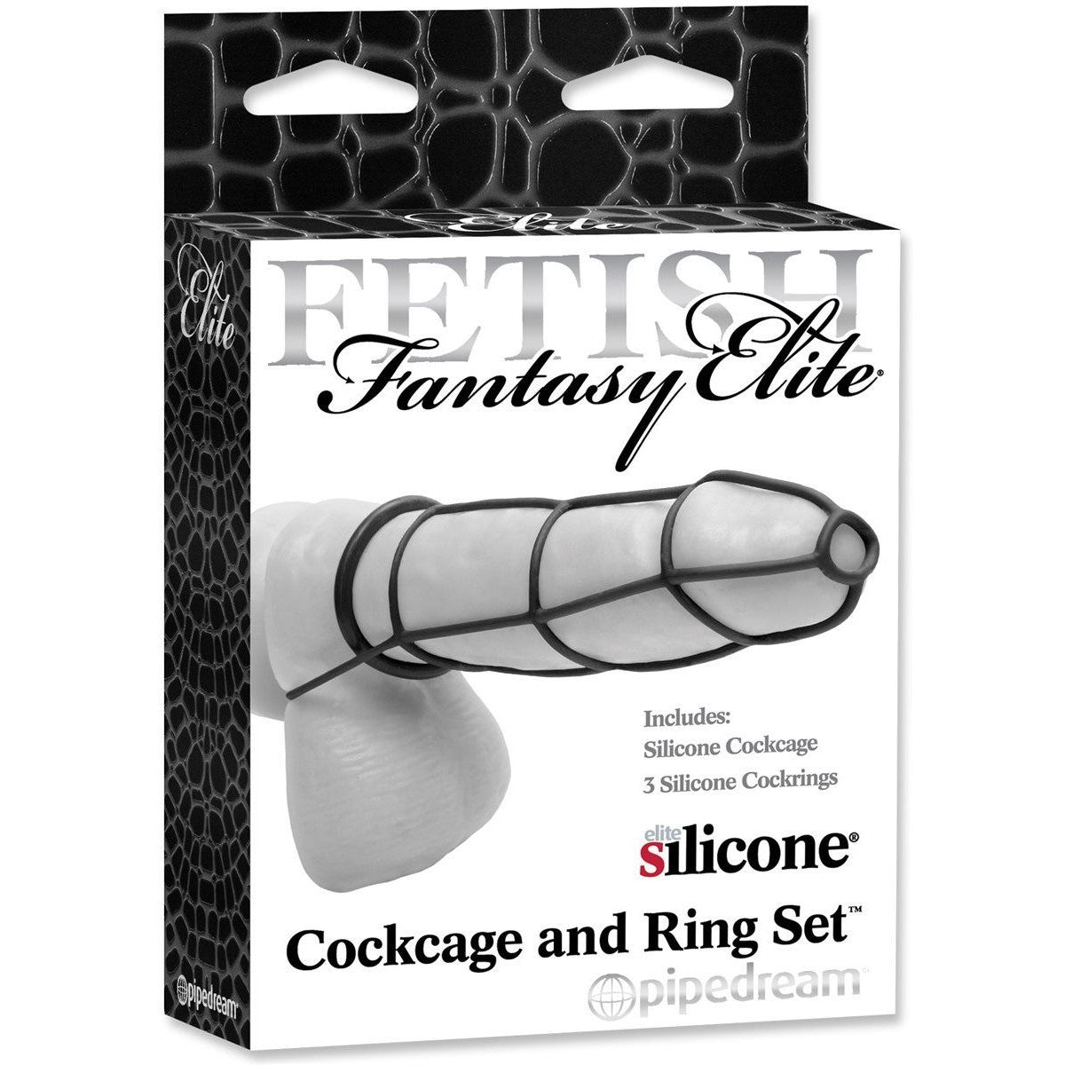 Fetish Fantasy Elite Cockcage and Ring Set Cock Ring - Tophatter Daily Deals