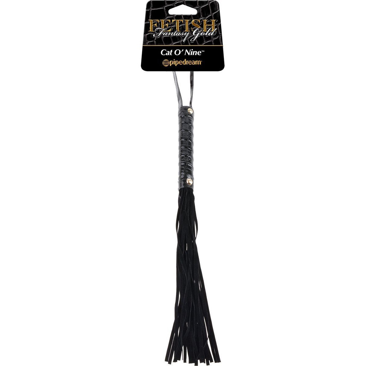 Fetish Fantasy Gold Cat-O-Nine Flogger in Black Floggers - Tophatter Daily Deals