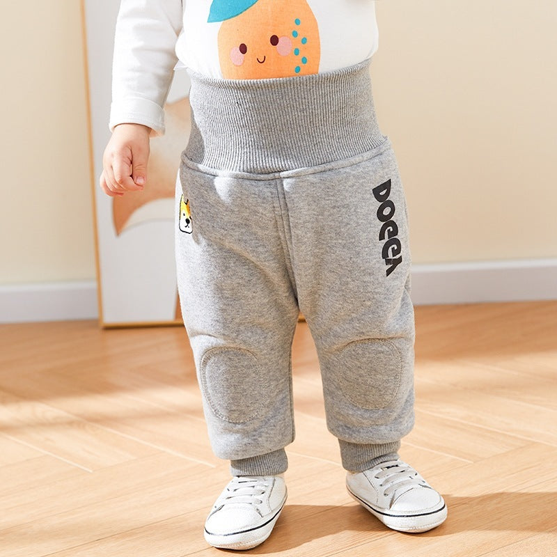 Baby winter plus velvet big PP pants 0 - Tophatter Daily Deals