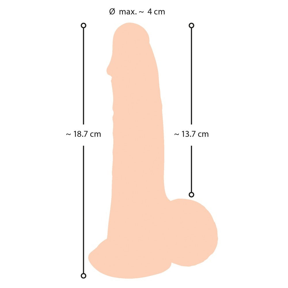 Nature Skin Flexible Dildo 19cm with Movable Skin and Suction Cup > Dildos > Realistic Dildos - Tophatter Daily Deals
