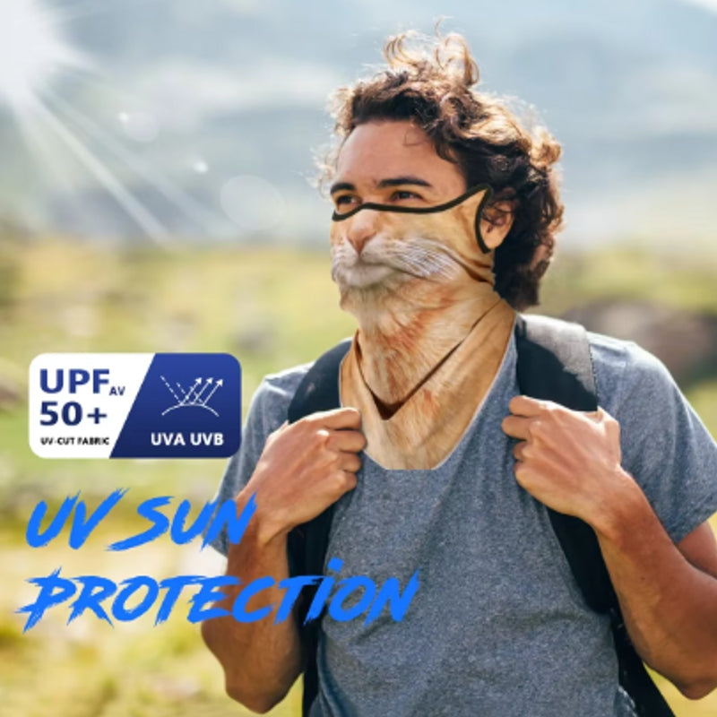 Halloween Mask Zoo Animal Neck Gaiter Motorcycle Face Masks Motorcycle Face Mask - Tophatter Daily Deals