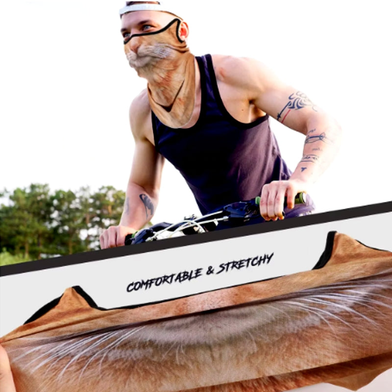 Halloween Mask Zoo Animal Neck Gaiter Motorcycle Face Masks Motorcycle Face Mask - Tophatter Daily Deals