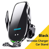 15W Intelligent Infrared Sensor Wireless Charger On-board Bracket Black 0 - Tophatter Daily Deals