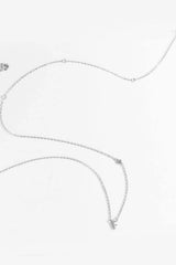 A To F Zircon 925 Sterling Silver Necklace Necklaces - Tophatter Daily Deals