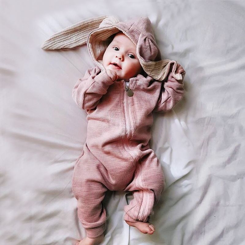 Baby Rompers Jumpsuit Newborn Clothing Pink 0 - Tophatter Daily Deals