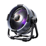 Outdoor Camping Fan USB Rechargeable Desk Accessories - Tophatter Daily Deals