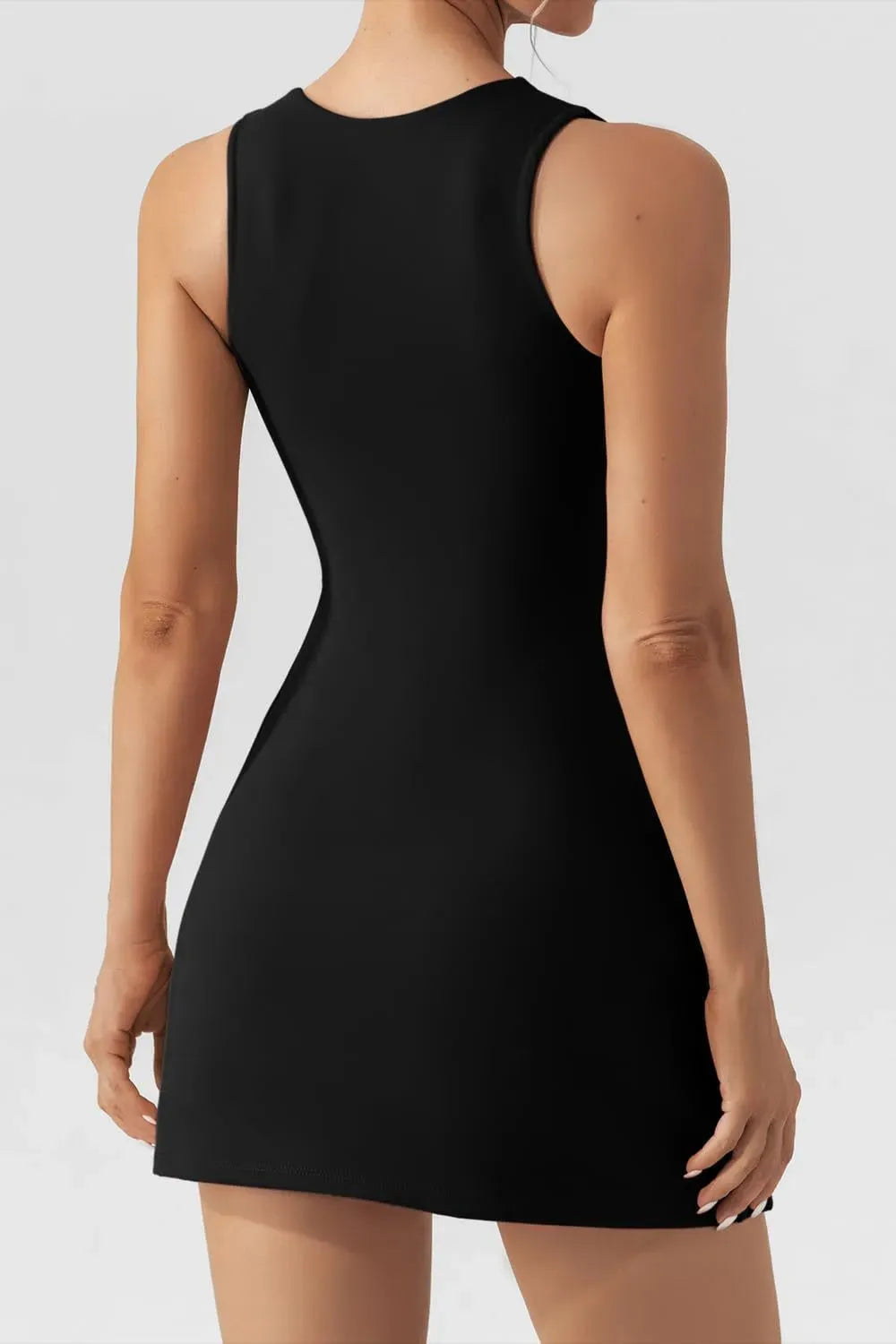 Square Neck Sleeveless Mini Dress Casual Dresses - Tophatter Daily Deals
