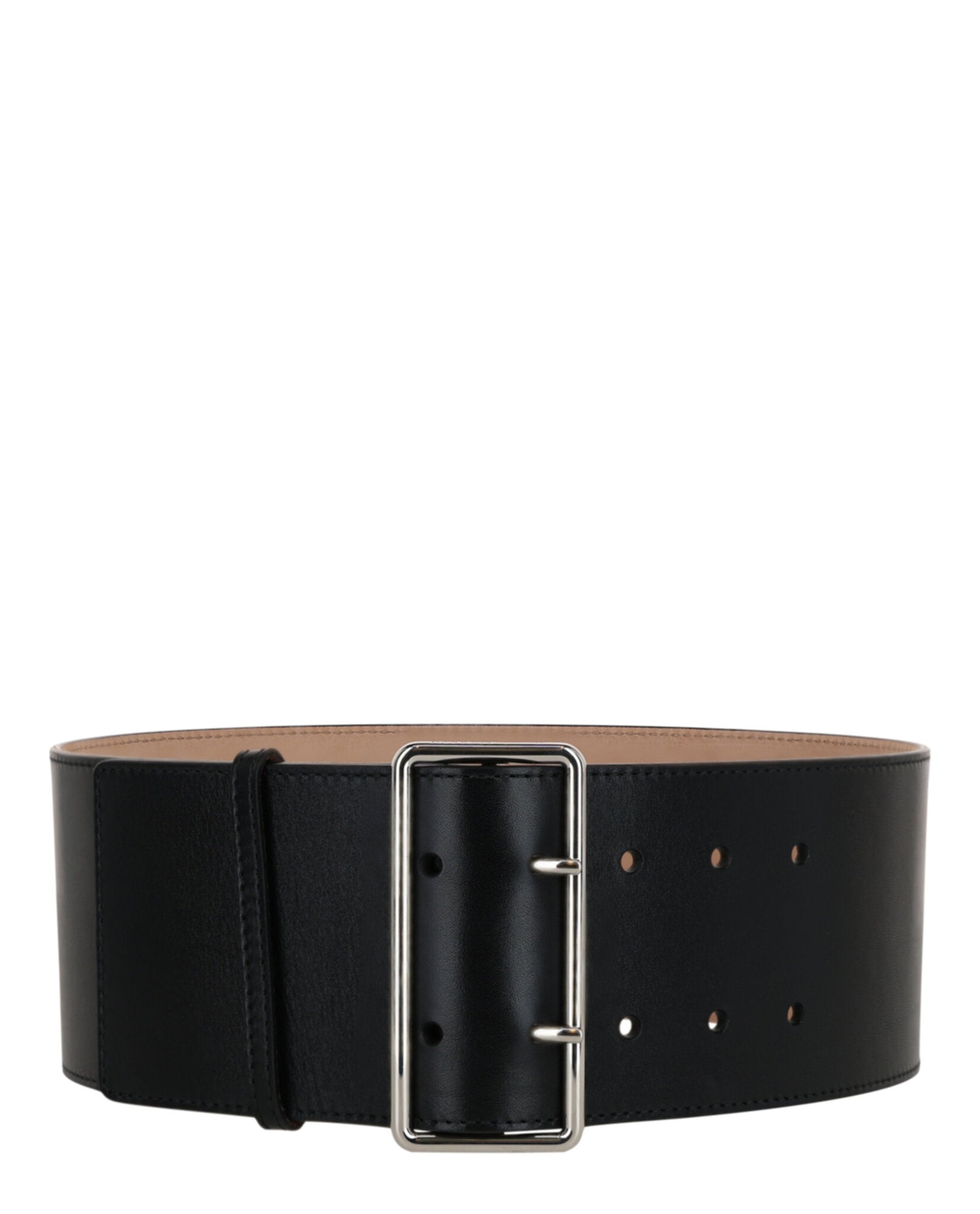 Alexander McQueen Wide Ecolux Military Belt Black Belts - Tophatter Daily Deals