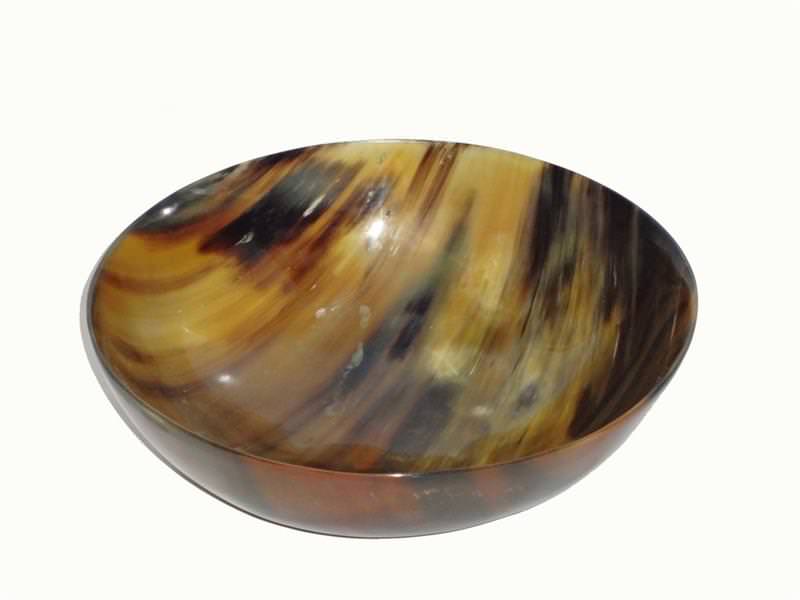Hand Carved Buffalo Horn Bowl Big - Tophatter's Guns'N'Weapons Store Collectible Weapons - Tophatter Daily Deals
