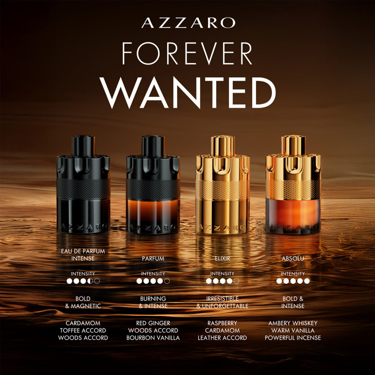 Azzaro Forever Wanted Absolu Eau De Parfum 100ml Spray - Tophatter Daily Deals