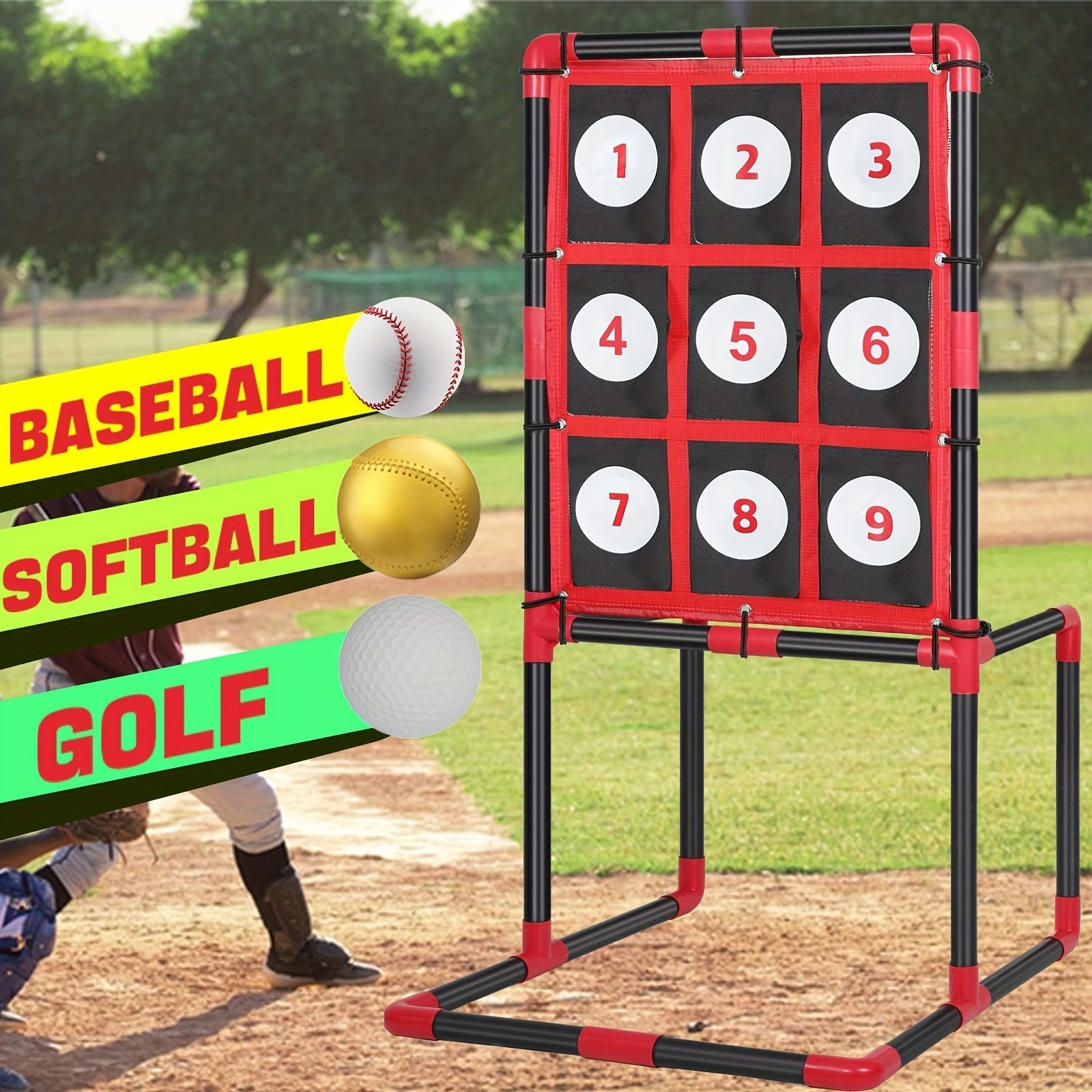 Baseball Strike Zone Target with Pockets Sports & Outdoor - Tophatter Daily Deals