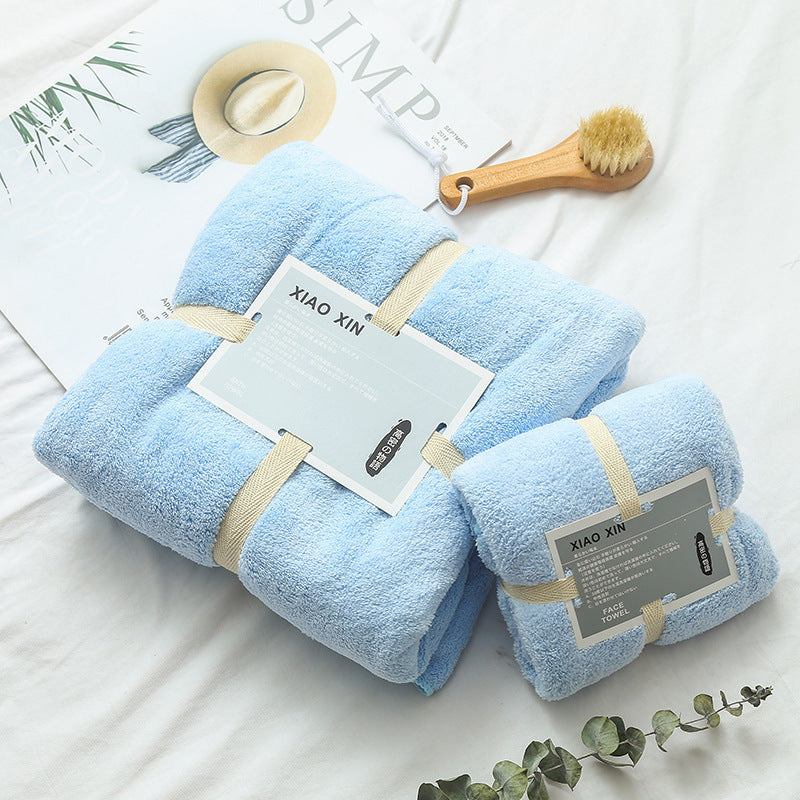Absorbent Bath Towel For Mother And Child 3 Style 70x140 plus 34x74 0 - Tophatter Daily Deals