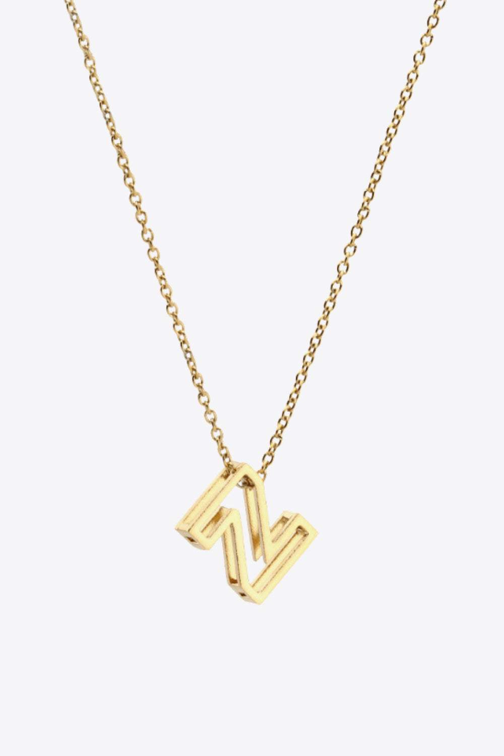 U to Z Letter Pendant Nekclace Z One Size Necklaces - Tophatter Daily Deals