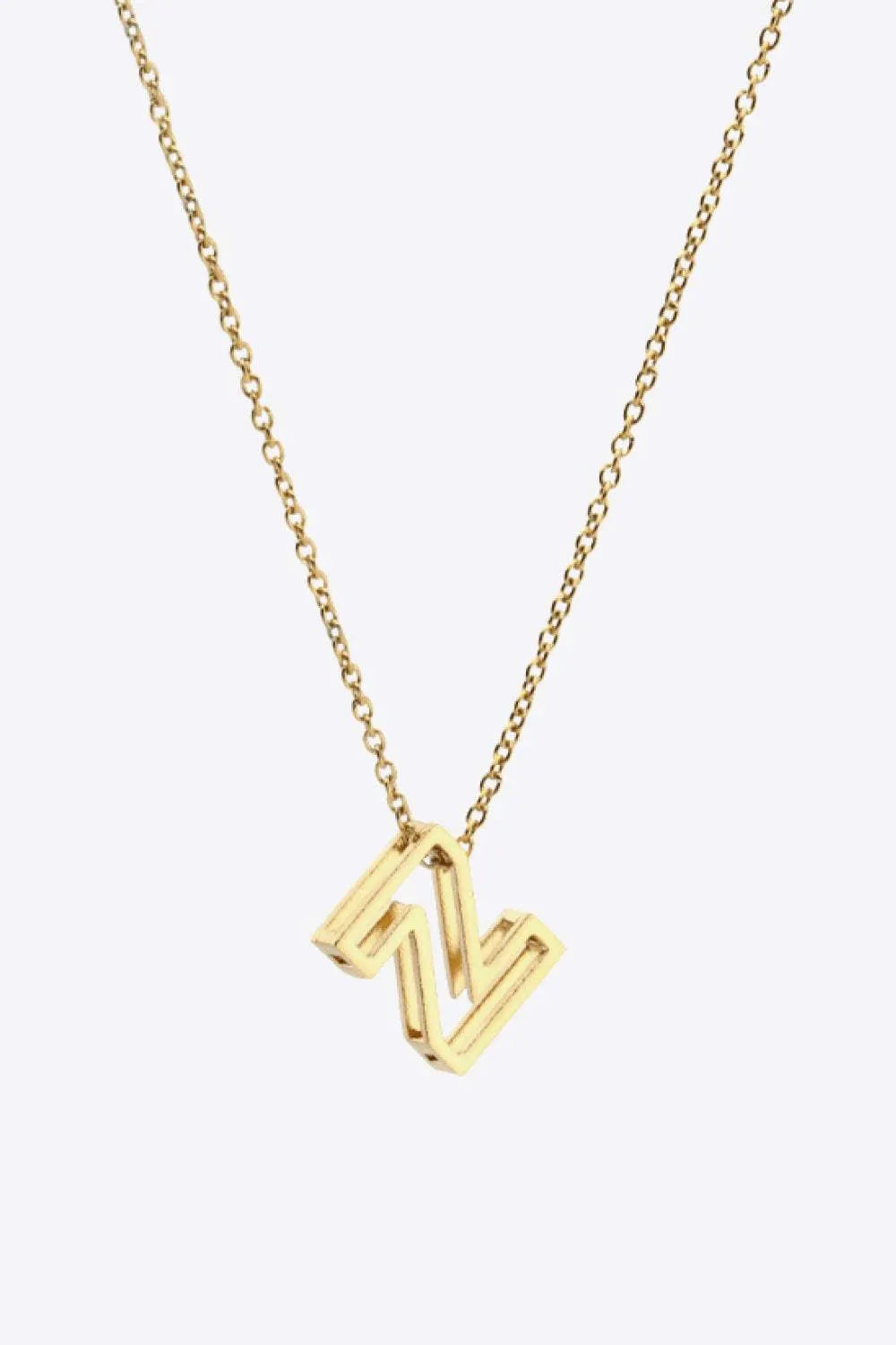 U to Z Letter Pendant Nekclace Z One Size Necklaces - Tophatter Daily Deals