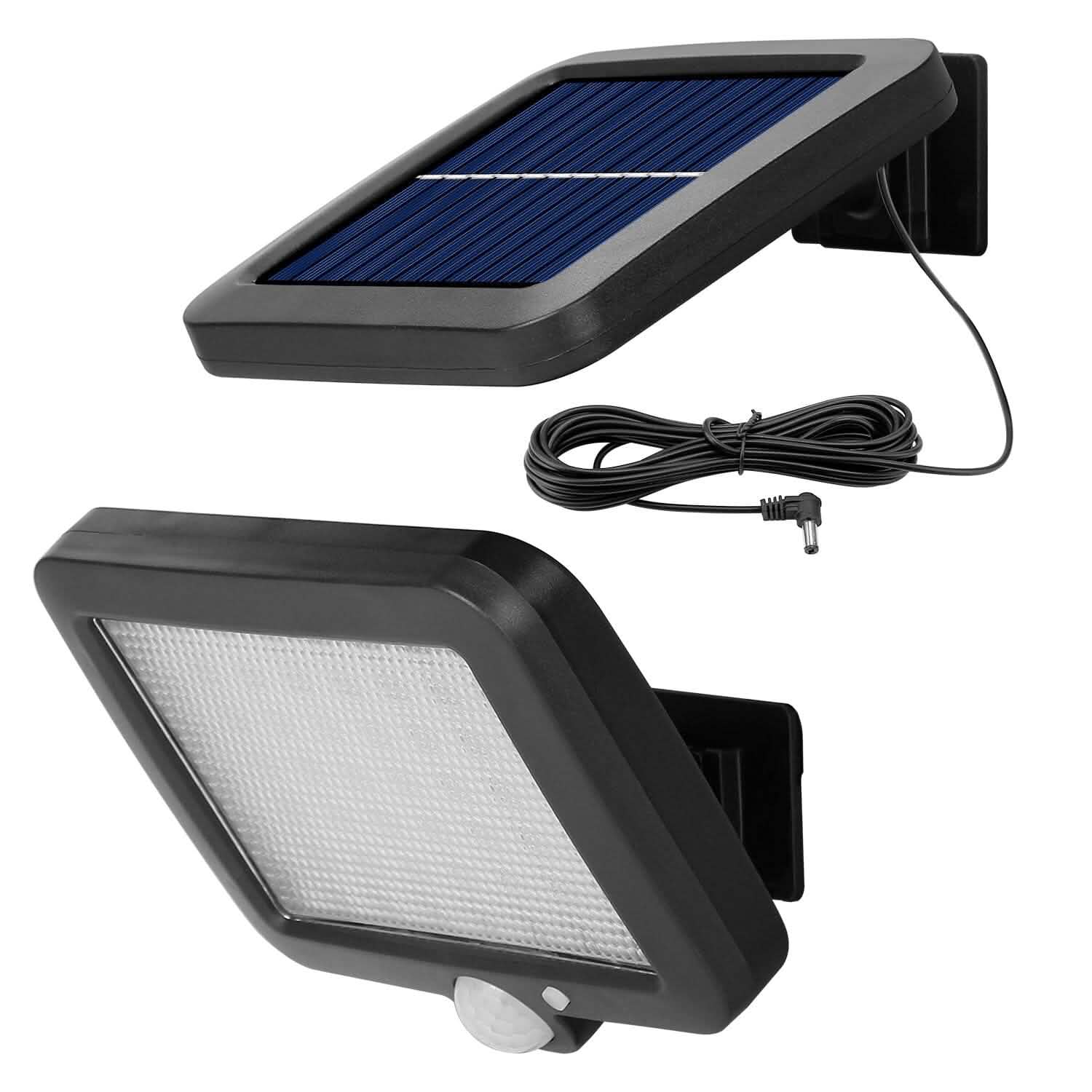 56 LEDs Outdoor Solar Security Flood Light Outdoor Lighting - Tophatter Daily Deals