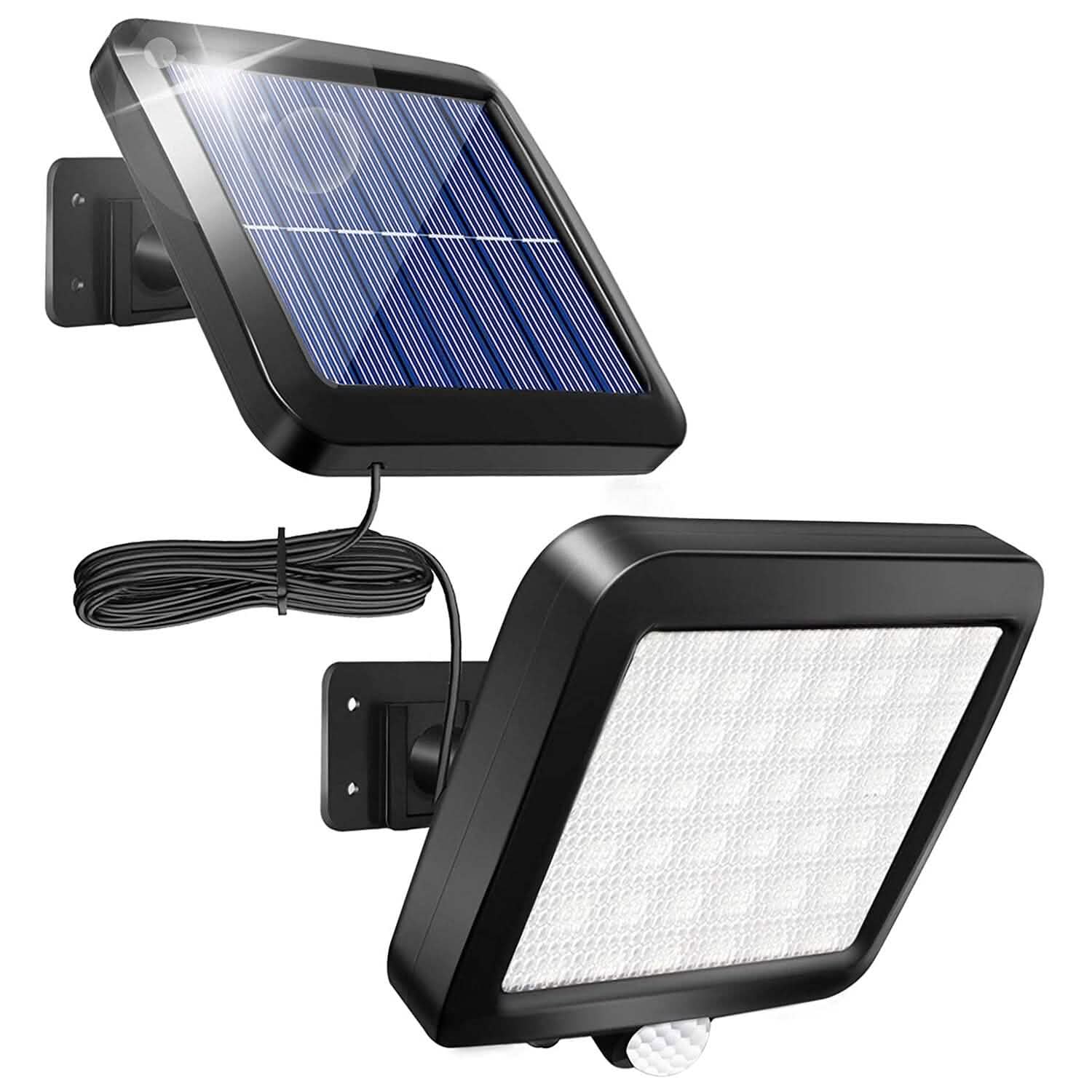 56 LEDs Outdoor Solar Security Flood Light Outdoor Lighting - Tophatter Daily Deals