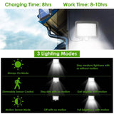 56 LEDs Outdoor Solar Security Flood Light Outdoor Lighting - Tophatter Daily Deals