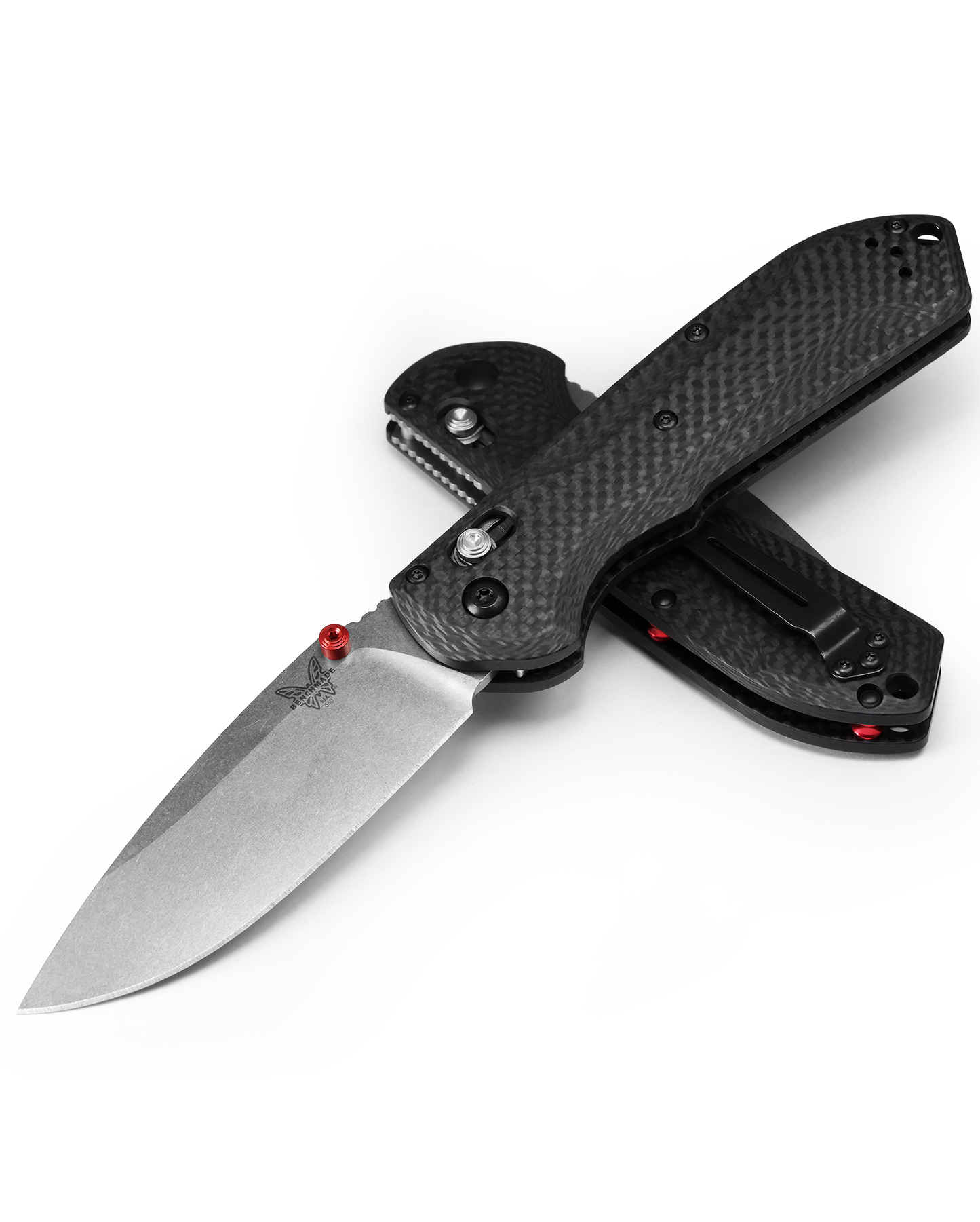 Benchmade Freek - Carbon Fiber - Plain Edge CPM-S90V - 560-03 Knives - Tophatter Daily Deals