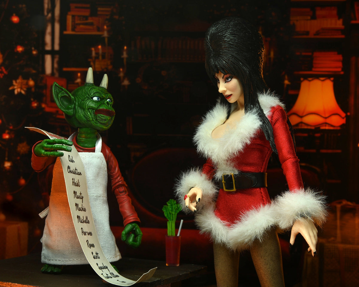 Elvira's Very Scary Xmas – Deluxe Elvira Clothed Action Figure Action Figure - Tophatter Daily Deals