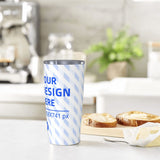 20oz Stainless Steel Car With Straw Cup 7 - Tophatter Daily Deals