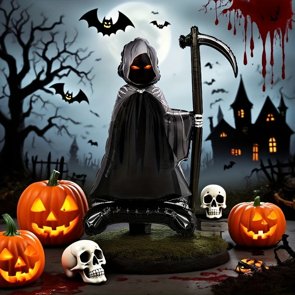 Death God Scythe Balloon Halloween Decoration Halloween - Tophatter Daily Deals