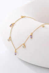 18K Gold Plated Multi-Charm Chain Necklace Necklaces - Tophatter Daily Deals