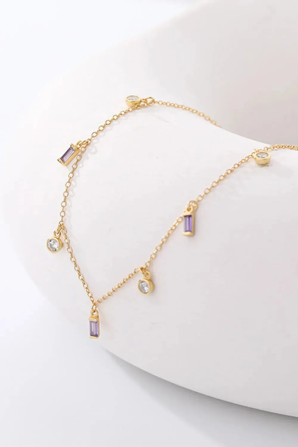 18K Gold Plated Multi-Charm Chain Necklace Necklaces - Tophatter Daily Deals