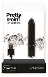 Pretty Point 4in Power Bullet Black Vibrator with 10 Functions > Vibrators > Mini Vibrators - Tophatter Daily Deals
