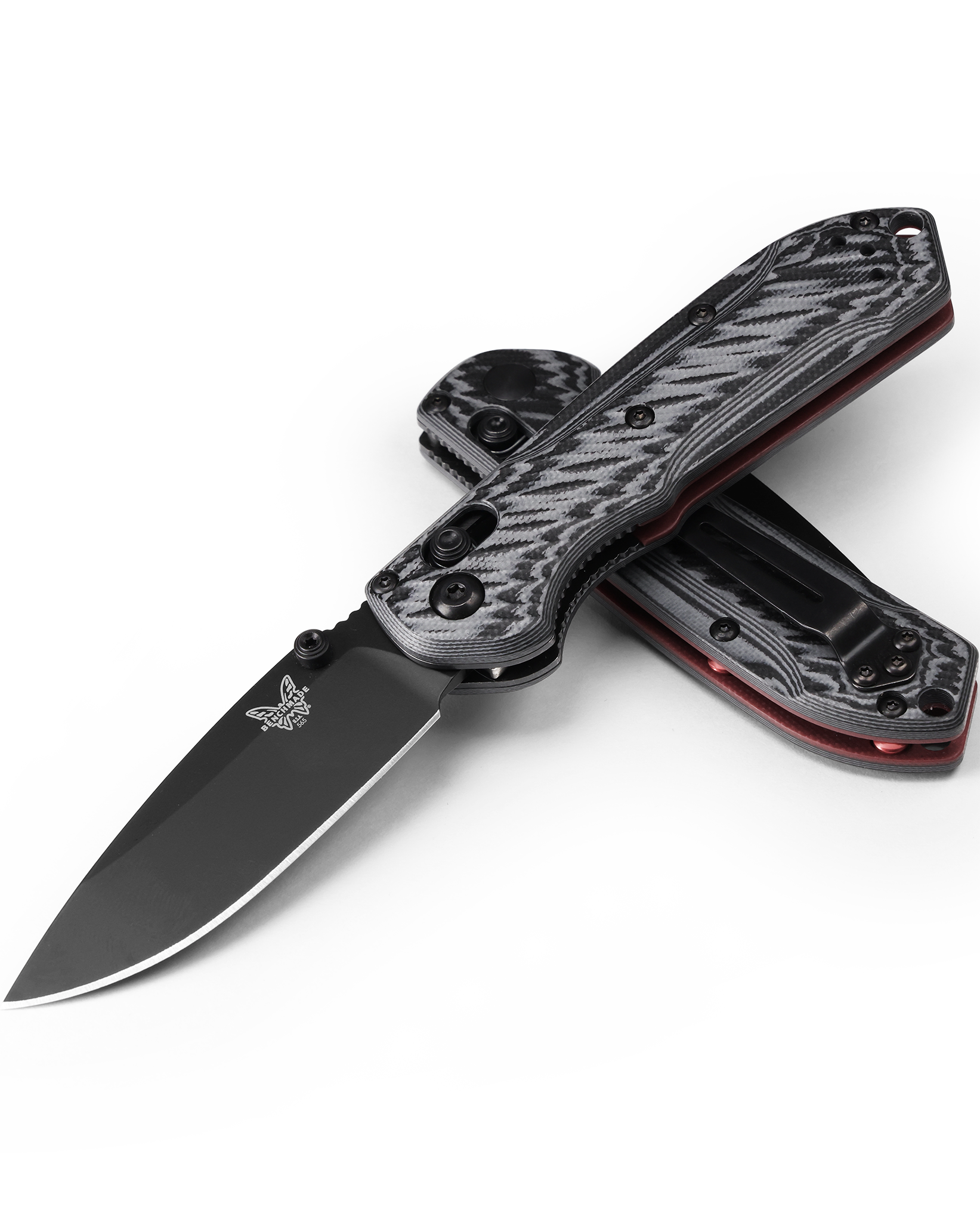 Benchmade Mini-Freek - Tricolor G10 - CPM-M4 - Axis Lock - 565BK-02 Knives - Tophatter Daily Deals
