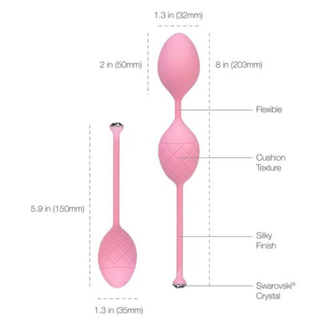 Pillow Talk Frisky Kegel Balls in Pink Kegel Balls - Tophatter Daily Deals