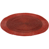 Red Beaded Glass Placemat | Round Red Kitchen Dining Table Place Mat - 30cm Placemat - Tophatter Daily Deals
