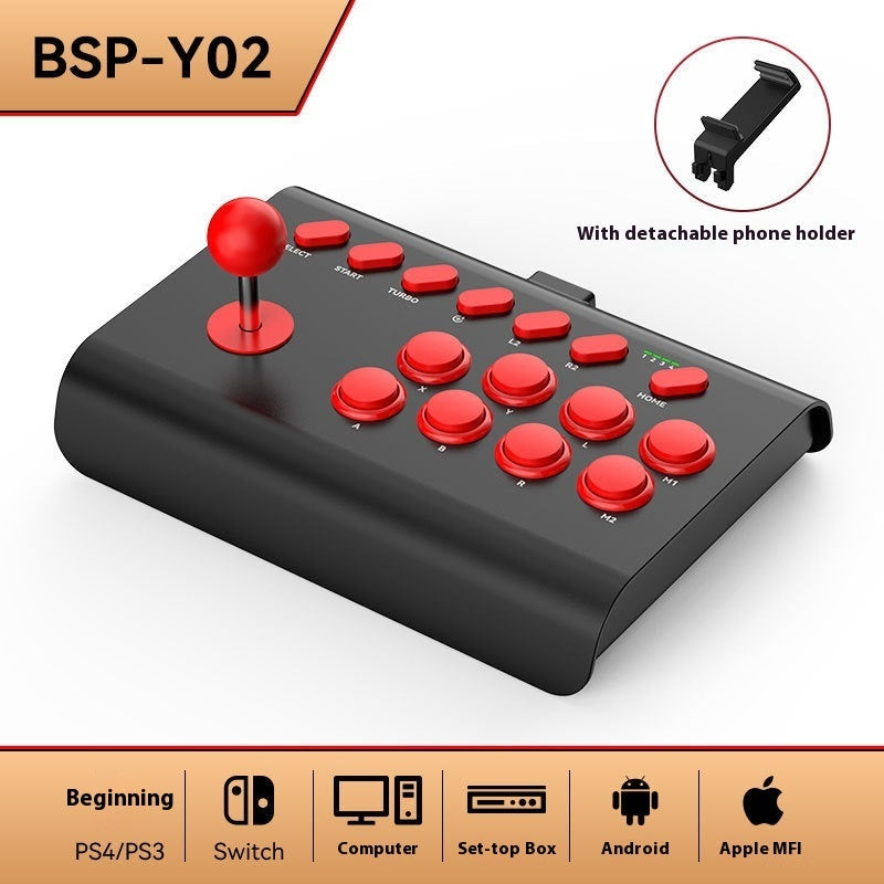 Arcade Rocker Ps4 Computer Android TV Set-top Box Black And Red 0 - Tophatter Daily Deals