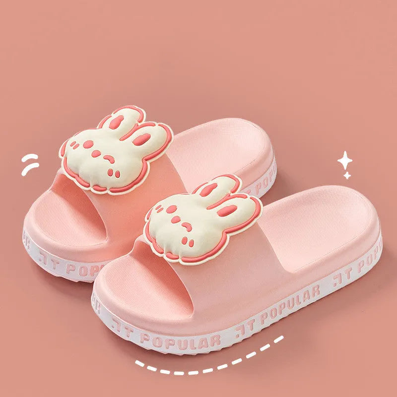 Hop into Comfort: Funky Bunny Kawaii Slippers for Cozy Feet! Pink Slippers - Tophatter Daily Deals