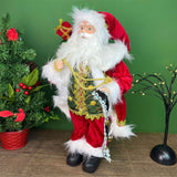 Standing Santa Claus | Traditional Santa Claus Figure Christmas Ornament - 50cm Ornament - Tophatter Daily Deals