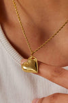 Heart Pendant Copper Necklace Necklaces - Tophatter Daily Deals