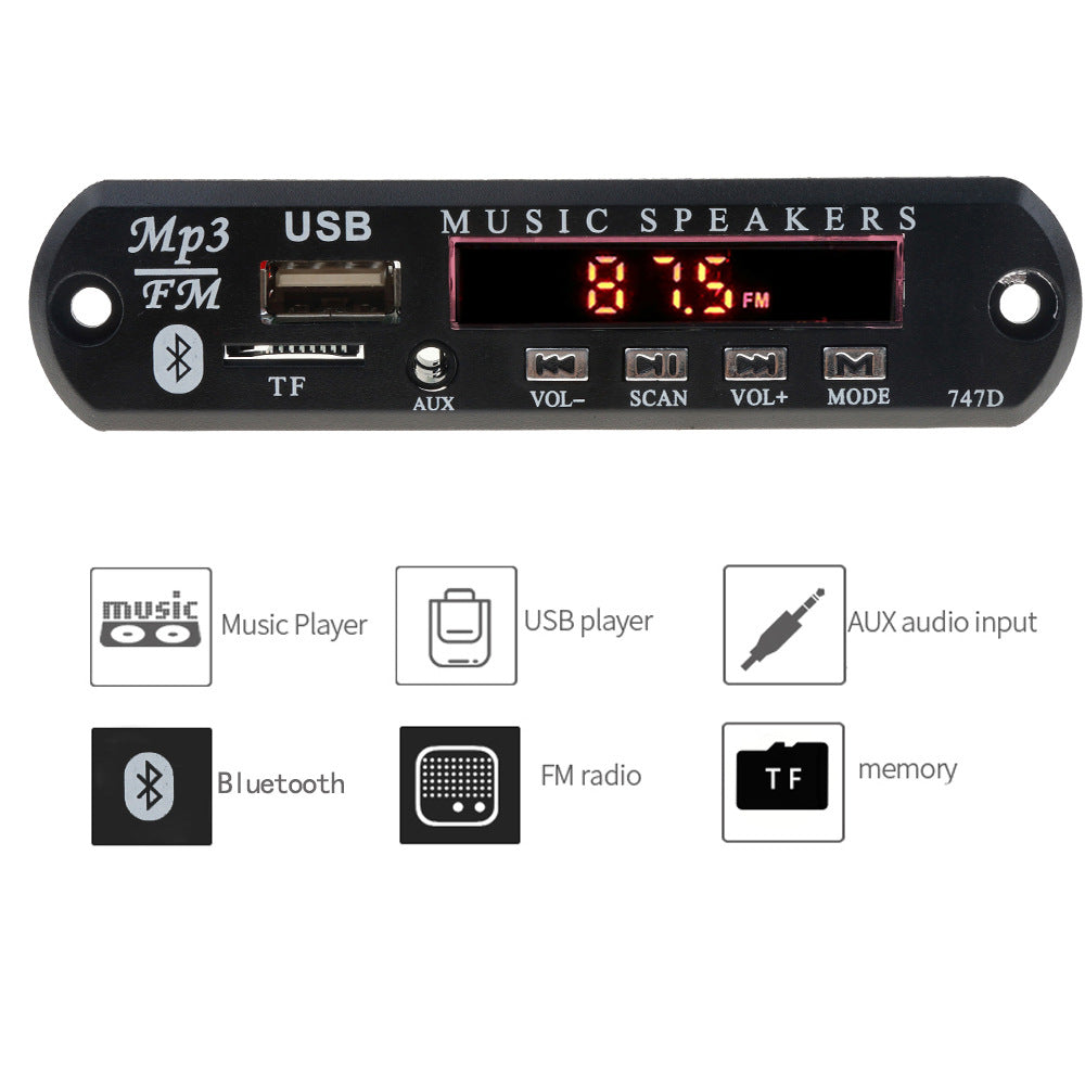 Bluetooth MP3 Decoder Board FM Radio 0 - Tophatter Daily Deals