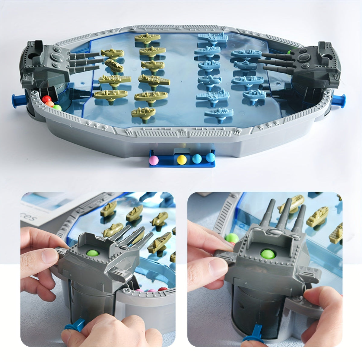 Navy Battleship Game 2-Player Shooting War Board Toys & Games > Baby Toys & Activities - Tophatter Daily Deals