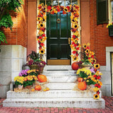 5.6ft Artificial Maple Leaf Garland Hanging Plant Vine Furniture & Decor - Tophatter Daily Deals