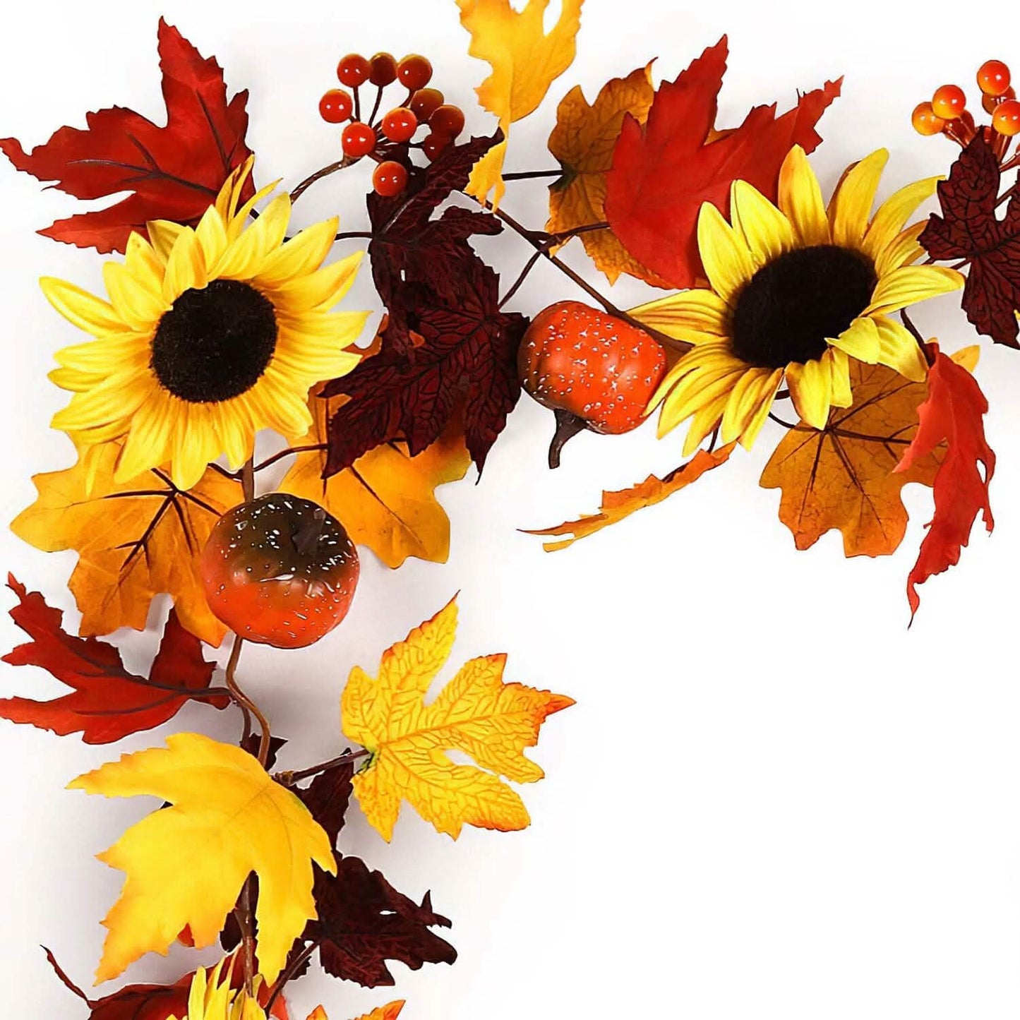 5.6ft Artificial Maple Leaf Garland Hanging Plant Vine Furniture & Decor - Tophatter Daily Deals