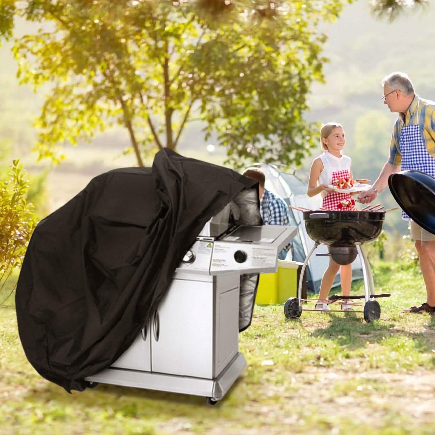 57-Inch Weather Resistant Barbecue Grill Cover Garden & Patio - Tophatter Daily Deals