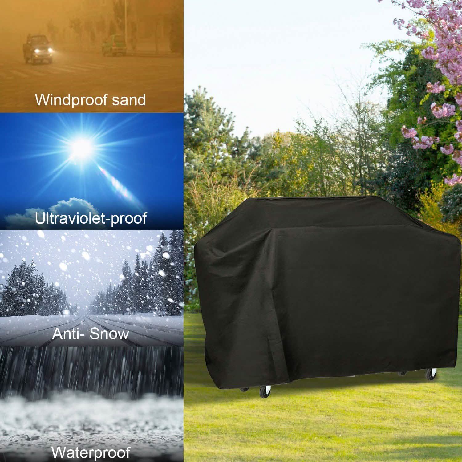 57-Inch Weather Resistant Barbecue Grill Cover Garden & Patio - Tophatter Daily Deals