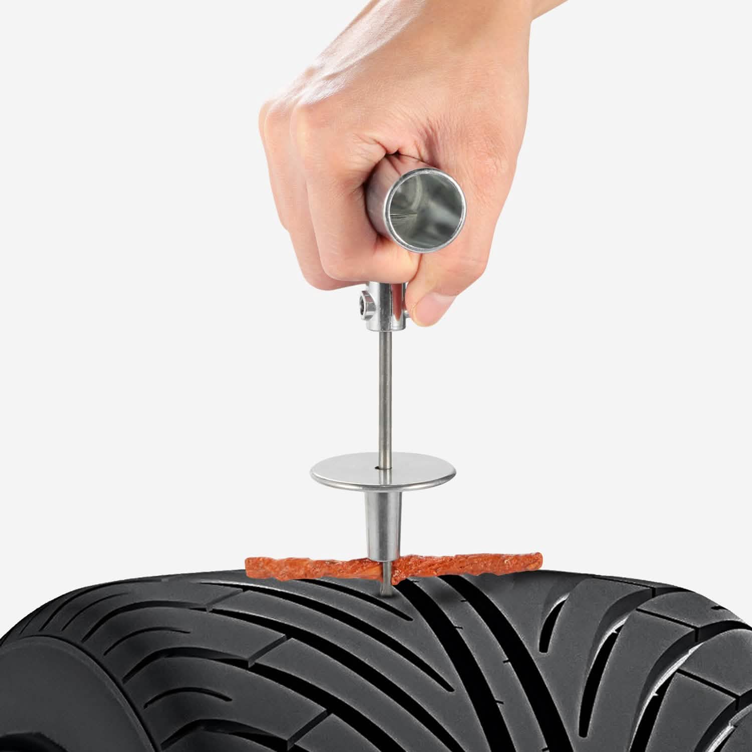 57-Piece: Universal Tire Repair Kit Automotive - Tophatter Daily Deals